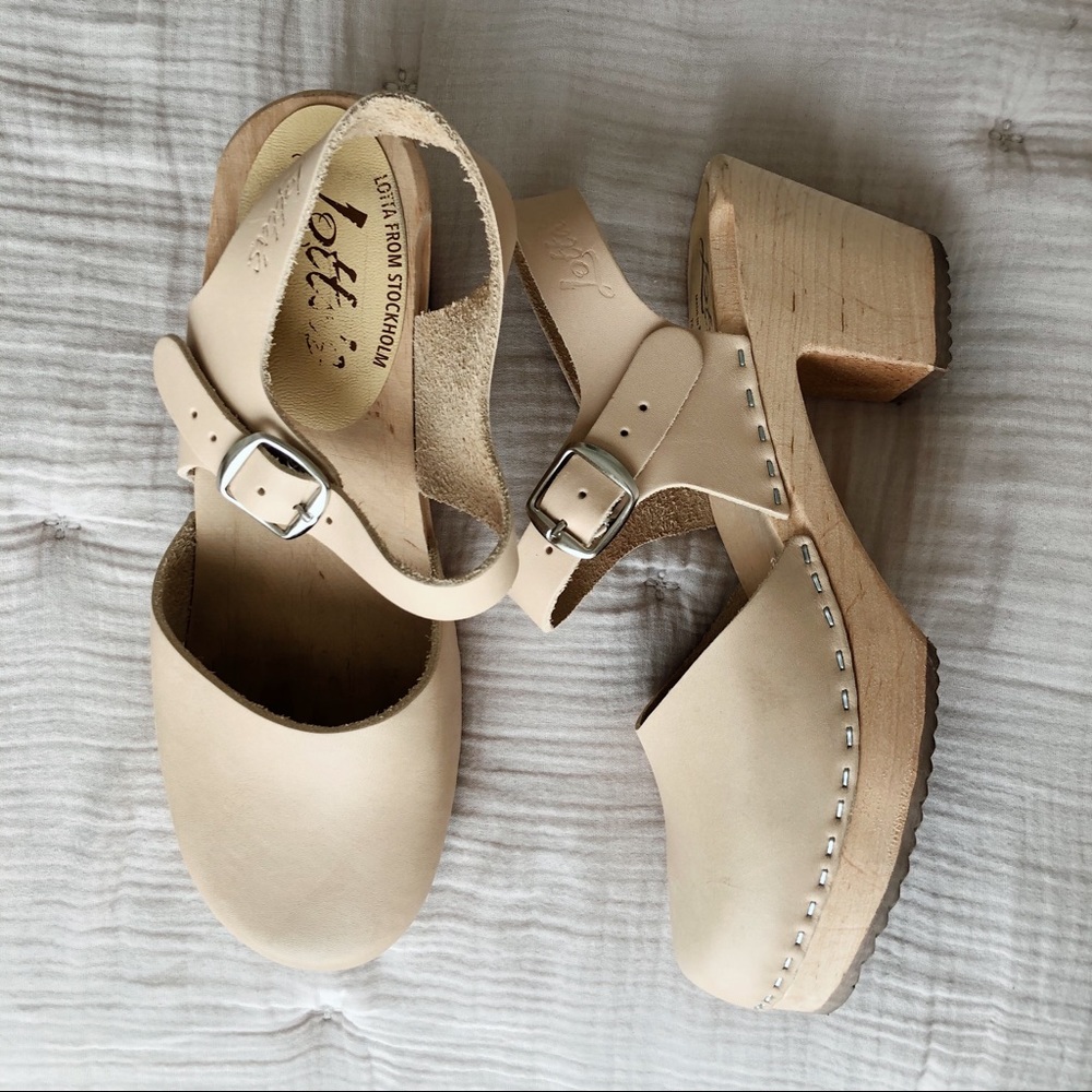 Lotta from Stockholm Highwood nude clogs